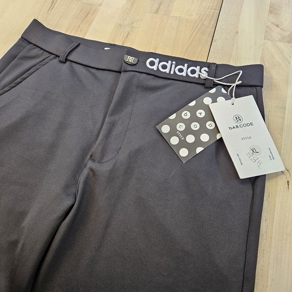 Adidas Ultimate 365 3 Stripe Tapered Trousers Golf pants Mens X-Large Black Bar - Picture 2 of 10